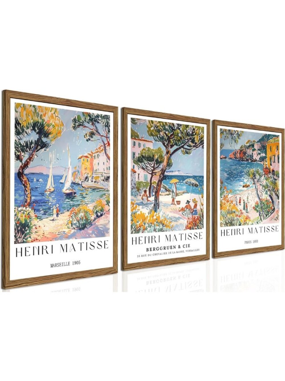 Vintage Amalfi Coast Beach Landscape Wall Art | Retro Italian Coastal Decor